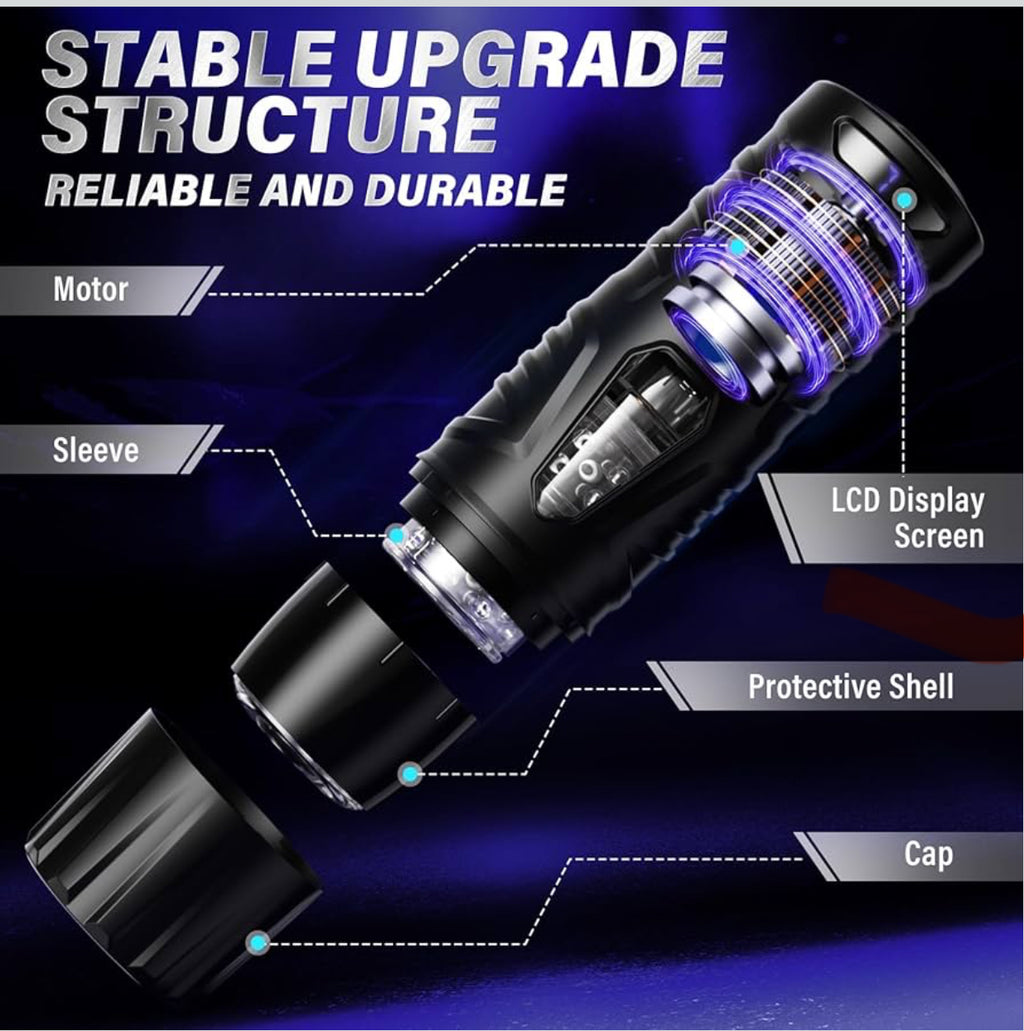 Sex toy Automatic Male Masturbator Sex Toys for Men - Adult Toy Male Sex Toys with 7 Thrusting & 7 Rotating Modes,Hands Free Pocket Pussy Sex Machine with Visual Window & Mounting Base, Electric Thrusting Cup.               FREE delivery Tomorrow,