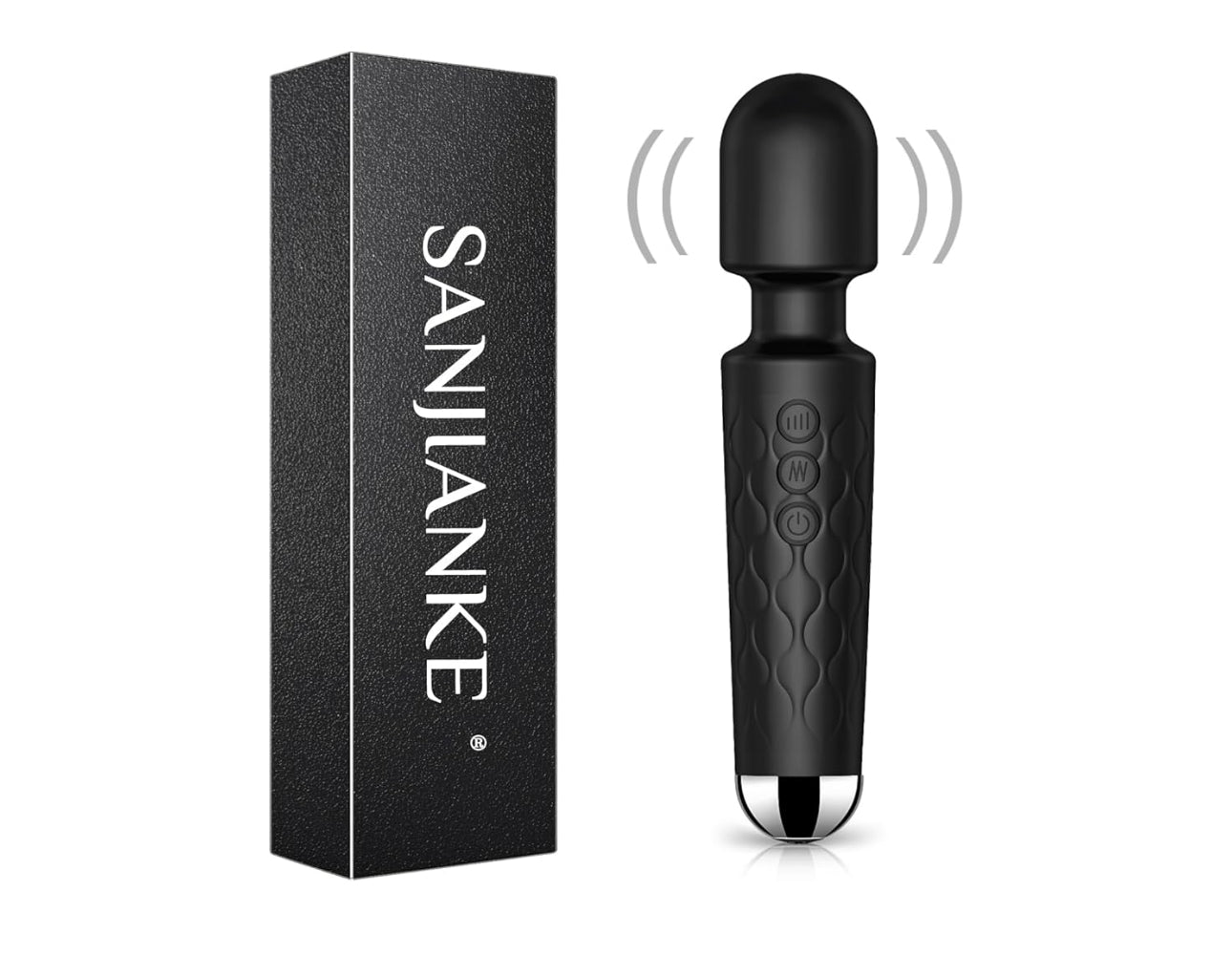 Sex toy, Vibrator Wand,Adult Sex Toy Wand, G Spot Dildo, Clit Vibrator, Sex Vibrators,Clitoris Stimulation,with 8 Speeds & 20 Patterns,Fully Waterproof,Vibrating Wand for her Pleasure (Rose Red)