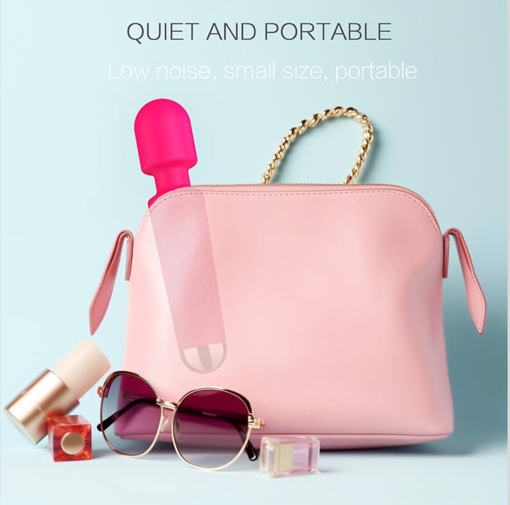 Sex toy, Vibrator Wand,Adult Sex Toy Wand, G Spot Dildo, Clit Vibrator, Sex Vibrators,Clitoris Stimulation,with 8 Speeds & 20 Patterns,Fully Waterproof,Vibrating Wand for her Pleasure (Rose Red)