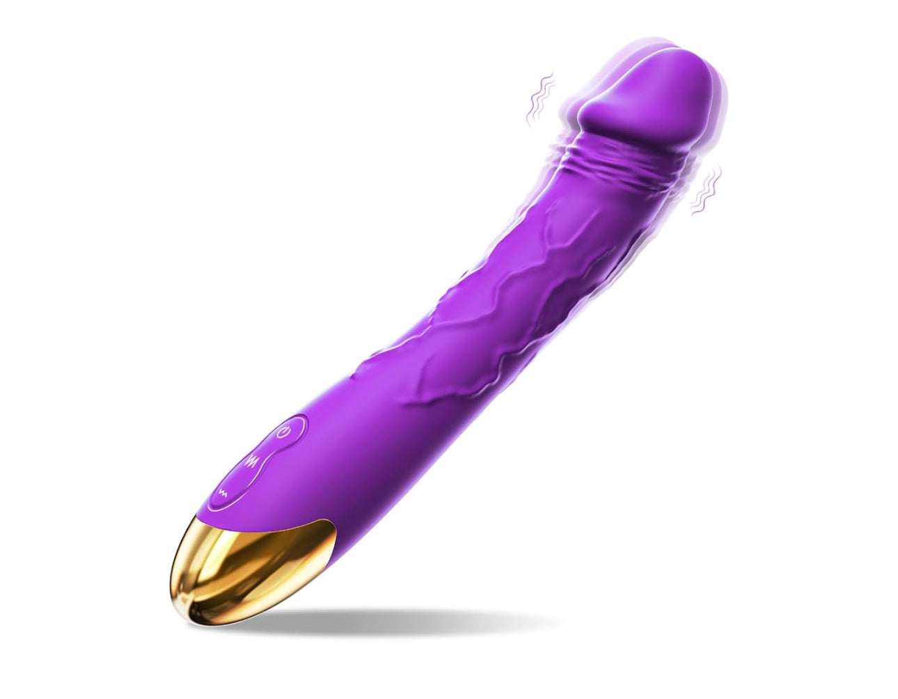 Sex toy for women, 7.6 Inch Realistic Dildo Vibrator for Women，10 Powerful Vibration Modes for Clitoral and G-spot Stimulation, Waterproof Rose Adult Sex Toys for Women and Couples q